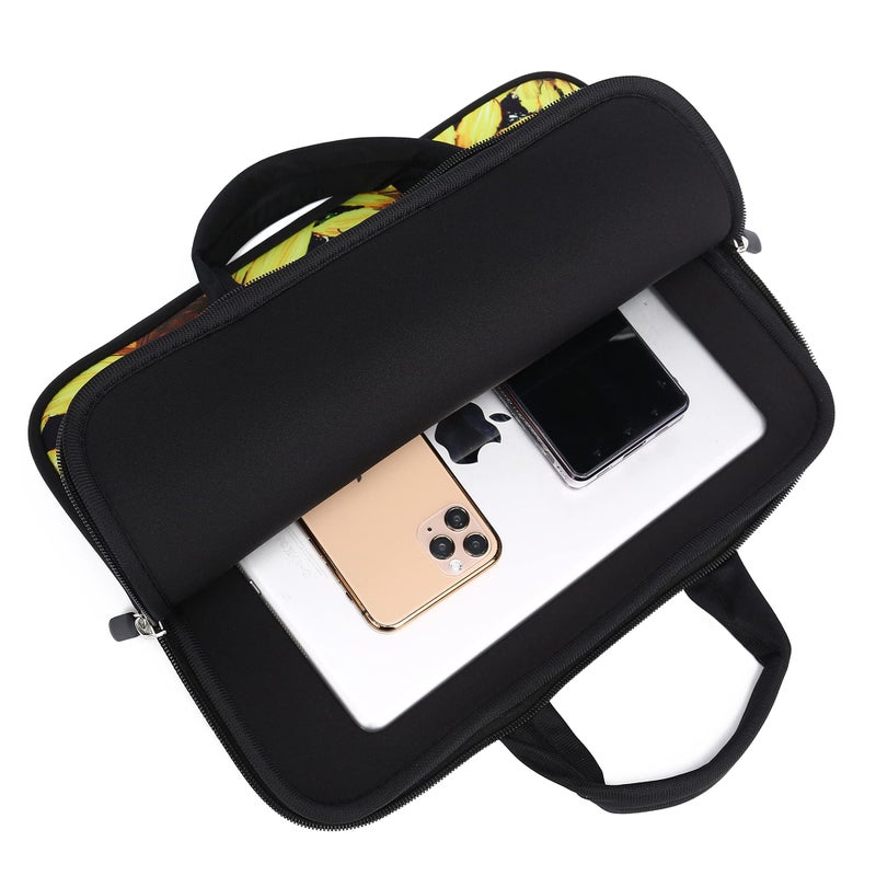 Baocool 11" 11.6" 12" 12.1" 12.5" inch Laptop Carrying Bag Chromebook Case Notebook Ultrabook Bag Tablet Cover Neoprene Fit Samsung Google Acer HP DELL Lenovo Asus (11 11.6 12.1 12.2 inch, Sunflower) - Image 5